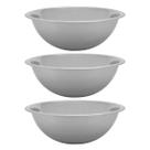 Kit 3 Bowls Tigela Alimentos Multiuso Inox Grande 26cm
