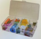 Kit 3 Box Caixa Organizadora c/ Divisórias 15cm Transparente
