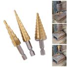 Kit 3 Broca Escalonada Profissional Titânio 12-32MM Alargar