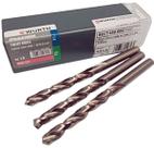 KIT 3 BROCA HSCO 8 mm 5% Cobalto HASTE PARALELA DIN 388 WURTH