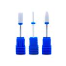 Kit 3 Brocas de Cerâmica Gramatura Média Unhas Gel Fibra