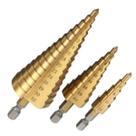Kit 3 Brocas Escalonada 4-12, 4-20, 4-32 mm Revestida Titânio