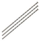 Kit 3 Brocas Para Concreto Longa 6Mm X 300Mm Metal Duro