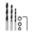 kit 3 Brocas Para Madeira cavilhas 6 8 E 10Mm com limitadores