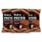Kit 3 brownie protein sabor cappuccino zero 40g belive