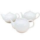 Kit 3 Bule Chaleira Café, Chá, Leite 680ml - Porcelana Importada