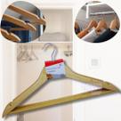 Kit 3 Cabides De Madeira com Verniz Resistente Roupas Leves e Pesadas Alta Qualidade