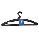 Kit 3 cabides preto plastico