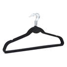 Kit 3 Cabides Slim de Veludo Antideslizante para Roupas Delicadas