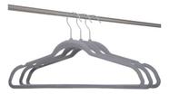 Kit 3 Cabides Veludo Antideslizante Adulto Guarda Roupa Kit 3 Cabides Veludo Antideslizante Adulto Guarda Roupa