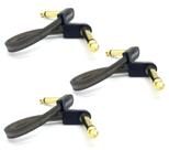 kit 3 Cabo pedal EBS HP10 Flat Patch BK Gold 10cm High Perf