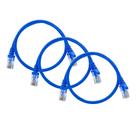 Kit 3 Cabos de rede Cat6 Patch Cord Internet Montado 2m Azul Kit 3 Cabos de rede Cat6 Patch Cord Internet Montado 2m Azul