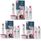 Kit 3 Cacheamos Cabelos Ondulados e Crespos 4 Itens - Bio Instinto