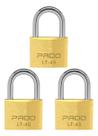 Kit 3 Cadeado Pado 45mm Lt Mesmo Segredo Resistente E Chaves