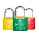 Kit 3 Cadeados Papaiz Coloridos CR25 Amarelo Verde e Vermelho Kit 3 Cadeados Papaiz Coloridos CR25 Amarelo Verde e Vermelho