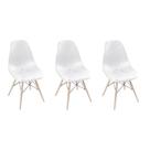 Kit 3 Cadeira Eames Eloisa Design Colmeia Diversas Cores
