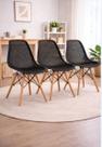 Kit 3 Cadeiras Eames Eloisa Colmeia Polipropileno Design Moderno Suporta 110kg