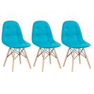 Kit 3 Cadeiras Laráz Charles Eames Eiffel Assento