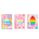 Kit 3 Caderno 80 folhas Infantil Pop It Estudos Fidget Toy Trabalho Pequeno Multiuso Escolar anti Estresse