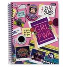 Kit 3 Caderno Escolar Universitário Espiral 200F Amigas Gato