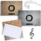 Kit 3 Cadernos Música 80flhs Espiral Horizontal Credeal