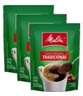 kit 3 Café Solúvel Granulado Tradicional Melitta Sachê 40g