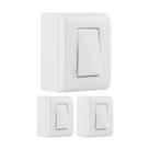 Kit 3 Caixa De Sobrepor Com 1 Interruptor Simples 10A Tramontina