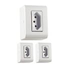 Kit 3 Caixa De Sobrepor Tomada 2p + T 10a Sistema X - Tramontina