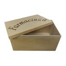 Kit 3 Caixa Farmacinha Tampa Sapato Lisa 30x20x14 Mdf Madeira