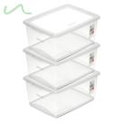 Kit 3 Caixa Organizadora 60l Ordene Design Moderno Cristal