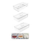 Kit 3 Caixa Organizadora Geladeira Verduras Frutas E Ovos F6120