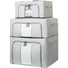 Kit 3 Caixa Organizadora Multiuso Dobrável Roupas Edredom Toalhas Lençol Acessórios Brinquedos