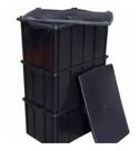 Kit 3 Caixa Plastica 61l E 3 Tampa Cor Preta Kit 3 Caixa Plastica 61l E 3 Tampa Cor Preta