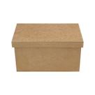 Kit 3 Caixa Retangular Tampa Sapato P 20x11x11 Mdf Madeira