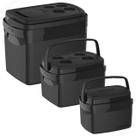 Kit 3 Caixa Termica Cooler Tropical 5, 12 e 32 Litros, Praia, Camping, Piqueniques