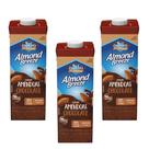 Kit 3 caixas bebida à base de amêndoa chocolate blue diamond almond breeze 1l cremosa e saborosa