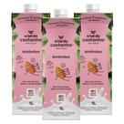 Kit 3 caixas bebida vegetal a tal da castanha amêndoa 1l leve, suave e natural Kit 3 caixas bebida vegetal a tal da castanha amêndoa 1l leve, suave e natural