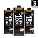 Kit 3 caixas bebida vegetal not milk barista 1l ideal para cafés e vaporização