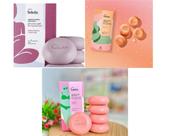 Kit 3 caixas de sabonete Acerola e hibisco, Manga rosa e água de coco e Jabuticaba e amora 15 total Kit 3 caixas de sabonete Acerola e hibisco, Manga rosa e água de coco e Jabuticaba e amora 15 total