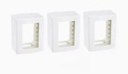 Kit 3 Caixas de Sobrepor 75x95 3 Postos Sistema X Sleek Margirius 18646