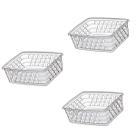 Kit 3 Caixas Decorativa Cesto Organizador Multiuso Transp