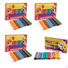 Kit 3 Caixas Massinha De Modelar + 1 Com Glitter Infantil Escolar