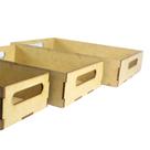 Kit 3 Caixas Médias MDF 20x15x5cm Prático Versátil
