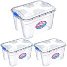 Kit 3 Caixas Multiuso Organizadoras 30 Lts c/ Tampa Trava