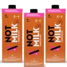 Kit 3 caixas not milk chocolate leite vegetal 1l cremoso e sabor achocolatado