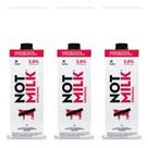 Kit 3 caixas not milk original leite vegetal 1l sabor suave e versátil