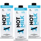 Kit 3 caixas not milk semi leite vegetal 1l equilíbrio, leveza e versatilidade