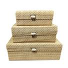 Kit 3 Caixas Organizadoras Porta Joias Em Bambu Decorativo