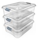 Kit 3 Caixas Organizadoras Transparente 6 Litros Uninjet