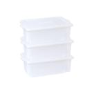 Kit 3 Caixas Para Cozinha Empilháveis 24,5l Branco Kit 3 Caixas Para Cozinha Empilháveis 24,5l Branco